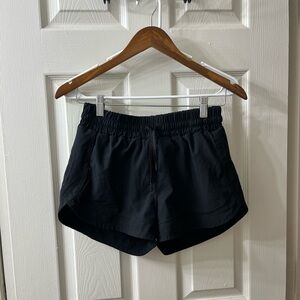 Black athletic shorts